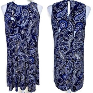 Tommy Hilfiger Blue Paisley Shift Dress